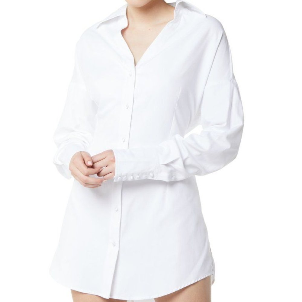 Steele Darted Boyfriend Shirt Dress